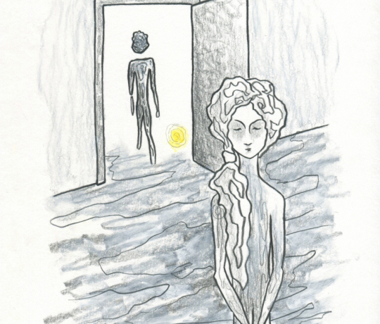 Ilustrace pro e-book Mariky Paul  "Tvoje vlastní pravda jako klíč ke štěstí"