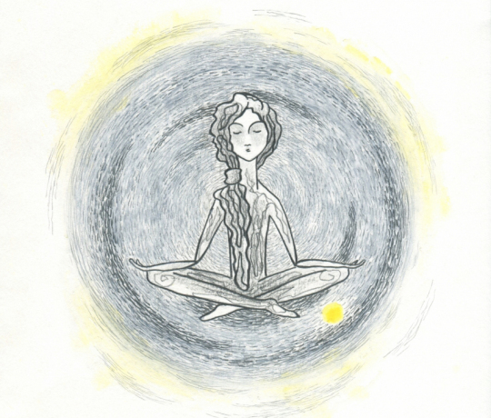 Ilustrace pro e-book Mariky Paul  "Tvoje vlastní pravda jako klíč ke štěstí"